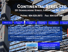 Tablet Screenshot of csteel.ca